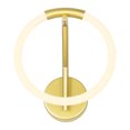 thumbnail image 4 of CWI Lighting Collection Hoops Applique Murale LED 1 Lumière Finition Satin Doré, 4 of 6
