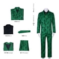 thumbnail image 3 of Disfraz de Cosplay de Riddler de la temporada 1 de Gotham, traje de signo de interrogación verde, disfraz de villano de Cosplay de Halloween, trajes de Riddler, 3 of 4
