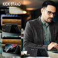 thumbnail image 3 of Phone Case for Samsung Galaxy S23 with Stand, Detachable Leather Wallet Case with Card Holder Slots Kickstand Protective Phone Cover Men, 3 of 6