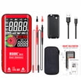 thumbnail image 1 of BSET S11 Multímetro inteligente 1000V Medidor de capacitancia recargable AUTOVANTE AUTOMÁTICO Bolsillo portátil Voltímetro multifuncional Probador rojo seitruly TO001190-02B, 1 of 6