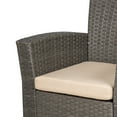 thumbnail image 6 of WestinTrends 4pc Outdoor Furniture Conversation Sofa Set with Loveseat, Cofee Table and Cushions, All Weather UV Resistant Rattan Wicker Patio Chairs, Gray/Beige, 6 of 7