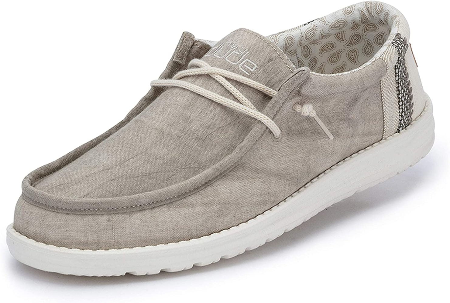 AyPanxi Mens Wally Linen Natural Khaki 