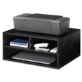thumbnail image 6 of FITUEYES Large Printer Stands with 3 Storage Compartments, Desktop Paper Organizer Shelf for Home Office, 2-Tier Printer Riser, Stone Black, 18.5" L x 15.7" W x 8.9" H, 6 of 7