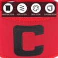 thumbnail image 5 of EXHUMKY 2 Pcs Brassards de Capitaine de Soccer Multifonction Rouges Pratiques et Portables pour le Soccer, 5 of 5