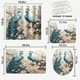 thumbnail image 2 of Juego de 4 cortinas de ducha de pavo real, elegantes cortinas de baño de tela impermeables con diseño de flores y animales, alfombras antideslizantes para baño, 72 x 72 pulgadas, 2 of 4