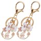 thumbnail image 5 of WASHWEPE 2Ud Llavero Japonés Kawaii Con De Y Cerezo En Material Metal Dorado, 5 of 8