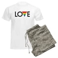thumbnail image 6 of CafePress - LOVE Gay Pride Men's Light Pajamas - Men's Light Loose Fit Cotton Pajama Set, 6 of 7