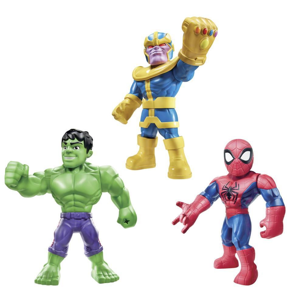 5x Hasbro PlaySkool Marvel Super Heroes Adventures NICK FURY Vision Hawkeye Hulk 
