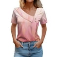 thumbnail image 1 of Birdeem Chemise Imprimée pour Femmes Printemps/été Manches Courtes T-Shirt Décontracté à Boutons, 1 of 12