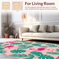 thumbnail image 2 of ODIKA 8' x 10' Machine Washable Non-Slip Area Rug, Tropical Flamingo High Traffic Rug, Pink, 331972, 2 of 7