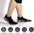 thumbnail image 3 of No Show Athletic Socks 5-10 Pairs Hiking Running Ankle Socks For Women Cushion Low Cut Socks, 3 of 5
