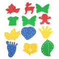 thumbnail image 1 of 12pcs Niños Enhebrado Educativo Juguete Animales Hoja Camiseta, Etc. Con Cuerdas Sunnimix Juguete de enhebrado para niños Varias formas Educativas 12 piezas con cuerdas, 1 of 7