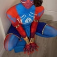 thumbnail image 3 of Figura de Anime Spider Pavitr Prabhakar, disfraz de Cosplay, máscara de la India en verso, mono de alta calidad, traje de Halloween para hombres y mujeres, 3 of 3