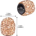 thumbnail image 2 of Valve Caps for Tires, Rhinestone Universal Car Tire Valve Caps, Attractive Dustproof Bling Car Accessories Orange, 2 of 7