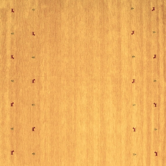 Ahgly Company Indoor Square Abstract Brown Contemporary Area Rugs, 3' Square