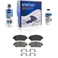 thumbnail image 2 of Detroit Axle - Front Rear Ceramic Brake Pads w/ Hardware + Brake Cleaner Fluid Replacement for 04-10 Toyota Sienna - 6pc Set Fits select: 2006 TOYOTA SIENNA CE/LE, 2 of 6