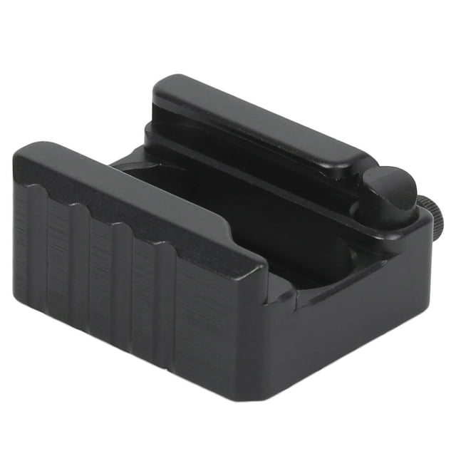 Alloy Cold Shoe Base, Black Cold Shoe Mount Adapter, For Fill Light Expand Microphone Camera Photography