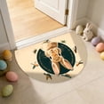 thumbnail image 5 of Deeceymbur Semi Circle Absorbent Waterproof Door Mat for Inside Front Door Entryway Rug Non Slip Back Washable Decor Carpet Kitchen Bathroom Living Room, 5 of 6