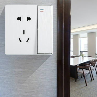 2024 Wall Mounted Wall Socket Outlet with Switch for Home Bedroom Bathroom Chinese Plug 220V 6