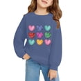 thumbnail image 4 of Girls Cute Sweatshirts Heart Print Oversized Swea𝘁 Shirts Tween 𝗣reppy Clothes 2026 Trendy Long Sleeve Hoodies Pullover Tops, 4 of 9