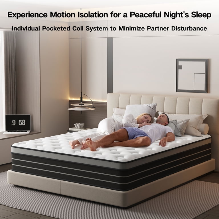 14 Inch Queen Hybrid Mattress - Memory Foam & Pocket Springs For Pressure Relief & Motion Isolation 5 thumbnail image