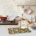 thumbnail image 3 of FREEAMG Forest Leaves Berries Acorns Squirrels Absorbent Dish Drying Mat Microfiber Large Kitchen Countertop Table Protector Multi-Purpose Counter Rack Sink Drainer Pad 16"x18", 3 of 6