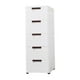 thumbnail image 5 of Gabinete para armario, oficina, archivador rodante de 5 cajones, armario con 4 ruedas giratorias, gabinete con ruedas para sala de estar y hogar, 5 of 9