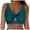 A119-Dark Green, variant on Women's Strappy Bikini Tops Padded Swimsuit Lace Up Adjustable Bathing Suit Top Light Blue,L