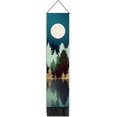 thumbnail image 1 of Tapiz de montaña para colgar en la pared, tapiz de árbol forestal, tapiz de luna estrellada, tapiz de cielo nocturno, tapiz de atardecer, tapices de paisajes naturales, tapiz largo rosa vert, 1 of 4