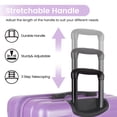 thumbnail image 3 of New York Xpress 20" Hardside Carry-on Luggage, Expandable Suitcase with Spinner Wheels, TSA-Approved, Lavender - La13801, 3 of 10