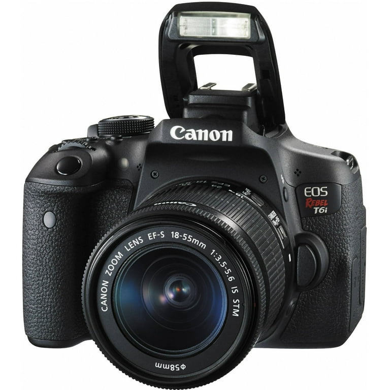 Canon EOS Rebel T6i DSLR Camera with 18-55mm Lens + Canon EF-S 55