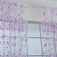 thumbnail image 4 of 1/2Pcs Home Door Window Curtain Drapes Sheer Valances Bedroom Stylish Floral Tulle Voile, 4 of 7