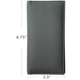 thumbnail image 5 of Grey Basic Leather Checkbook Cover, 5 of 6