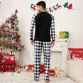 thumbnail image 4 of Yesfashion Christmas Pajamas for Family Pjs Matching Sets PlaidShirts Pants Sleepwear Nightwear Men, 4 of 5