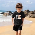 thumbnail image 2 of Juslio Boys Letter Pattern Shirts Casual Short Sleeved Tops, Comfortable Breathable Crew Neck T Shirts Sizes 2-18, 2 of 9