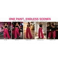thumbnail image 5 of Mengpipi Women’s Leopard Print Wide Leg Pants High Waist Drawstring Palazzo Trousers with Slant Pockets S-2XL, 5 of 7