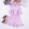 thumbnail image 4 of WXFAZCVU Girls Summer Outfits Baby Girl Clothes Ruffle Tank Tops Cute Short Set Going Out Size 6-9 Months, 4 of 4