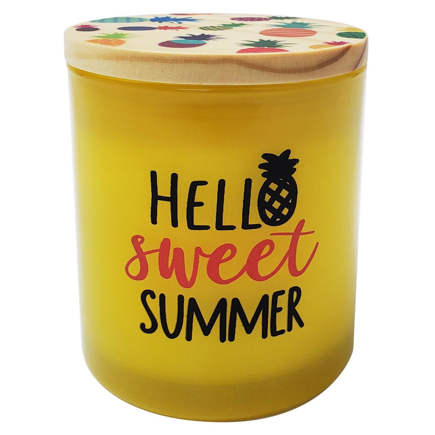 5.5oz Pineapple Flower Scented Jar Candle
