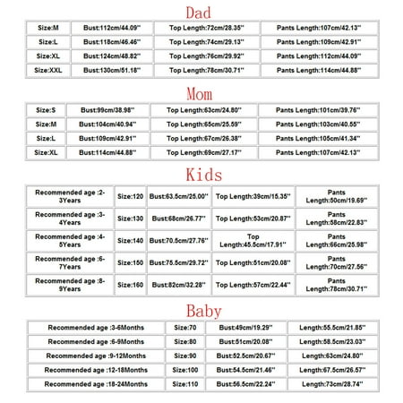 

Christmas Pajamas for Family Matching Pajamas Plaid Matching Pjs Festival Holiday Xmas Sleepwear Sets