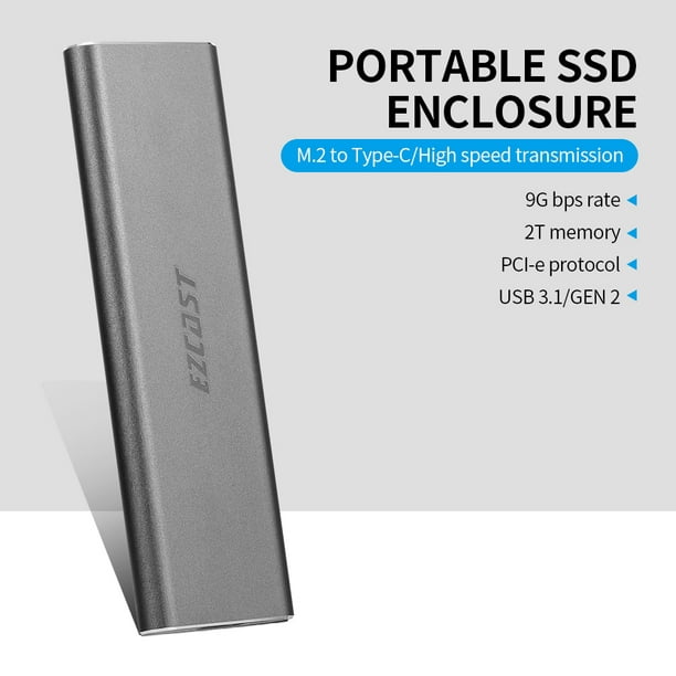 Boitier Disque Dur SSD USB 3.1 TO PCI-e NVMe SSD ENCLOSURE