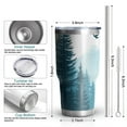 thumbnail image 6 of 30oz Forest with Mountains Tumblers Stainless Steel Tumbler with Lid and Straw,Vacuum Insulated Double Wall Travel Tumbler Cups Mug with Cleaning Brush for Coffee,Tea, 6 of 7