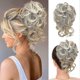 thumbnail image 1 of Messy Bun Hair Piece, Messy Hair Bun Scrunchies For Women Tousled Updo Bun Synthetic Wavy Curly Chignon Ponytail Hairpiece For Daily Wear(27/613:stra, 1 of 5