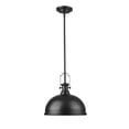 thumbnail image 4 of Z-Lite Melange 13" Round Glass Steel Pendant in Heritage Brass, 4 of 7