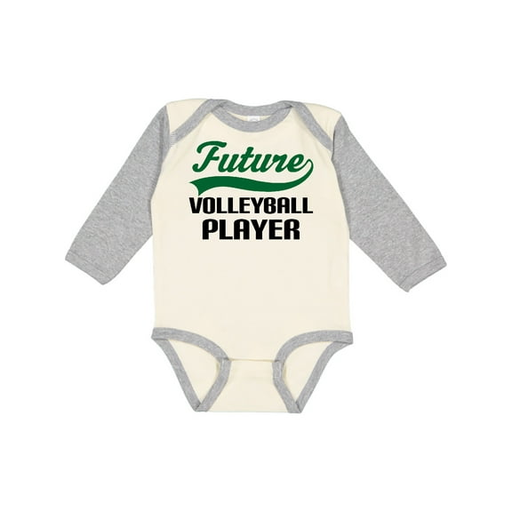 Inktastic Future Volleyball Player Boys Long Sleeve Baby Bodysuit