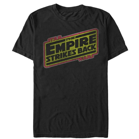 Men's Star Wars Movie Logo Graphic Tee Black Medium
