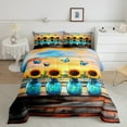 thumbnail image 2 of Castle Fairy Teens Sunflower Butterflies Full Size Comforter Sets 3-Piece,Lodge Cabin Bedding Comforter Set,Botanical Plants Lightweight Bedding Sets,Microfiber Bedroom Decor,Reversible, 2 of 8