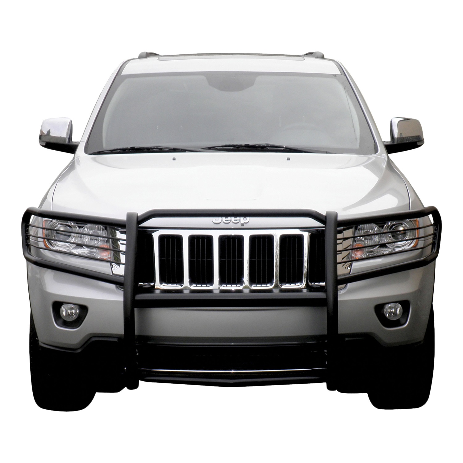 Aries Automotive 4065 Black Grille Guard – No-Drill Front Bumper Protection For Chevy Trucks & SUVs