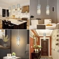 thumbnail image 5 of ZXNYH 3 Light Chrome Pendant Lighting Modern Pendant Light, Mini Crystal Chandeliers,Adjustable Pendant Light Fixture for Kitchen Island Dinning Room Bedroom (Chrome 3-Light), 5 of 8