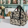 thumbnail image 2 of ZIATUBLE Aztec Southwest Carry Tote Bag Cow Print Sewing Machine Organizer with Storage Pocket Traveling Bag with Zipper Lightweight Sewing Machine Needle Storage Case Home Decor, 2 of 7
