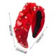 thumbnail image 4 of Xihbxyly Diadema de Perlas, Elegante Diseño de Nudo de Cristal, Tela Suave, Ajuste Cómodo, Accesorio Versátil para El Cabello, Uso Diario, Desmaquillaje, Uso En Vacaciones, Regalo Perfecto para Mujer, 4 of 7